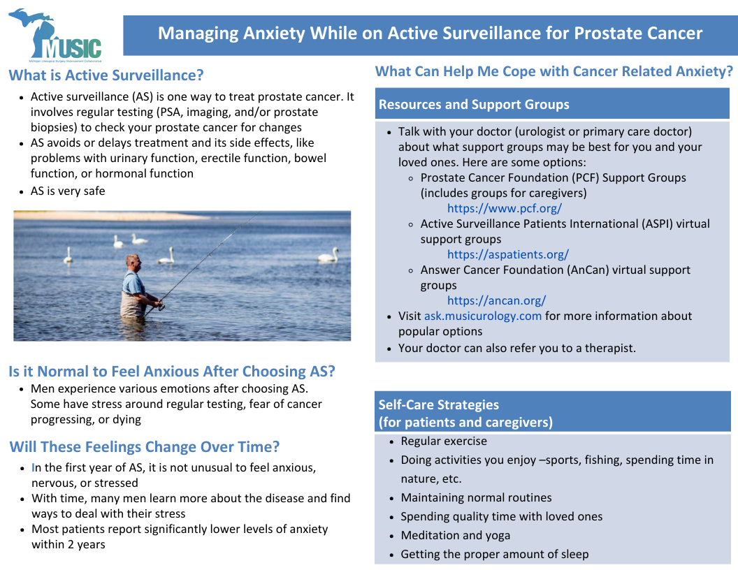 Managing Anxiety while on AS for PCa pg1